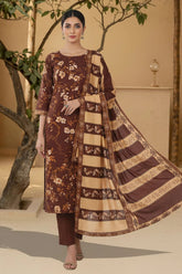 AMELIE 3Pc - Digital Printed Khaddar Dress