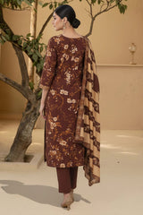 AMELIE 3Pc - Digital Printed Khaddar Dress