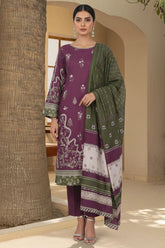 CYRA 3Pc - Digital Printed Khaddar Dress