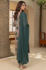 FLORENCE 3Pc - Digital Printed Khaddar Dress