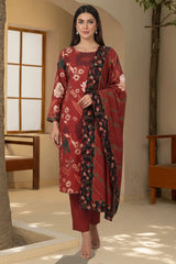 LAURE 3Pc - Digital Printed Khaddar Dress