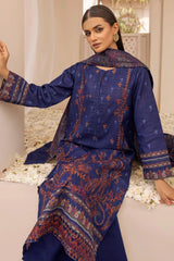 KASIA 3Pc - Embroidered Khaddar Dress