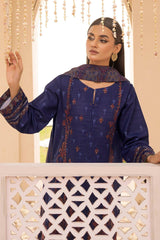 KASIA 3Pc - Embroidered Khaddar Dress