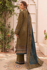 MAZNEEN 3Pc - Embroidered Khaddar Dress