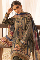 ROHA 3Pc - Embroidered Khaddar Dress