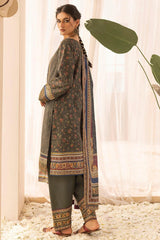 ROHA 3Pc - Embroidered Khaddar Dress