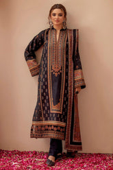 SHADAN 3Pc - Embroidered Khaddar Dress