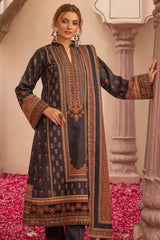 SHADAN 3Pc - Embroidered Khaddar Dress
