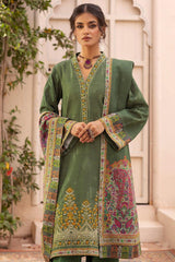TAIMA 3Pc - Embroidered Khaddar Dress