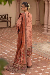 YUSUR 3Pc - Embroidered Khaddar Dress