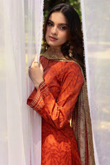 ZOEY 3Pc - Digital Printed Lawn Dress