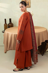 ZOE 3Pc - Embroidered Khaddar Festive