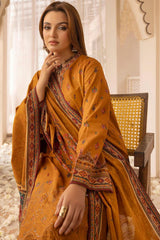 ZULY 3Pc - Embroidered Khaddar Dress
