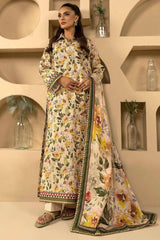 AFNAN 3Pc -Digital Printed Khaddar Dress - LEXZARI