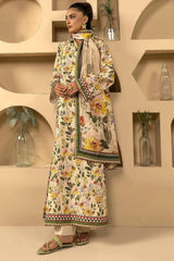 AFNAN 3Pc -Digital Printed Khaddar Dress - LEXZARI