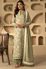 TANISHA 3Pc -Digital Printed Khaddar Dress - LEXZARI