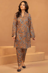 YAMAMA 2Pc - Printed Khaddar Dress