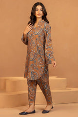 YAMAMA 2Pc - Printed Khaddar Dress