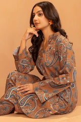 YAMAMA 2Pc - Printed Khaddar Dress