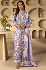AYRA 3Pc -Digital Printed Khaddar Dress - LEXZARI