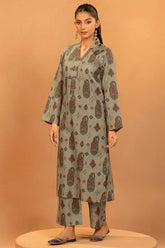 HAFSA 2Pc - Printed Khaddar Dress