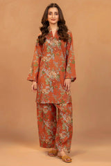 IMAN 2Pc - Printed Khaddar Dress