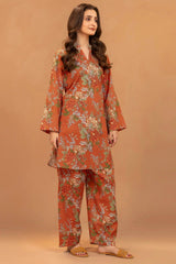 IMAN 2Pc - Printed Khaddar Dress