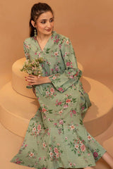 JADWA 2Pc - Printed Khaddar Dress