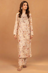 INBIHAJ 2Pc - Printed Khaddar Dress