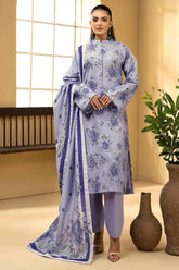 ZAKNA 3Pc -Digital Printed Khaddar Dress - LEXZARI
