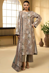 ZUWEYNA 3Pc -Digital Printed Khaddar Dress - LEXZARI