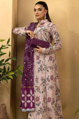 MAIDA 3Pc -Digital Printed Khaddar Dress - LEXZARI