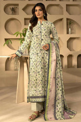 HAREEM 3Pc -Digital Printed Khaddar Dress - LEXZARI