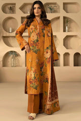 HYMAH 3Pc -Digital Printed Khaddar Dress - LEXZARI