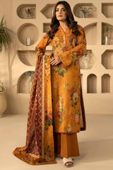 HYMAH 3Pc -Digital Printed Khaddar Dress - LEXZARI