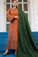 PERISA 3Pc - Embroidered Khaddar Dress - LEXZARI