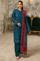 AIFA 3Pc - Embroidered Khaddar Dress - LEXZARI