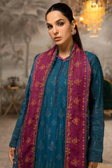 AIFA 3Pc - Embroidered Khaddar Dress - LEXZARI