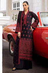 ABILA 3Pc - Embroidered Khaddar Dress - LEXZARI
