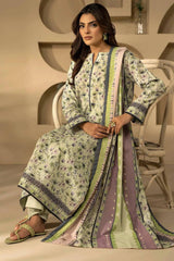 HAREEM 3Pc -Digital Printed Khaddar Dress - LEXZARI