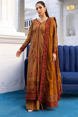 BAZIF 3Pc - Embroidered Khaddar Dress - LEXZARI