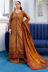 BAZIF 3Pc - Embroidered Khaddar Dress - LEXZARI