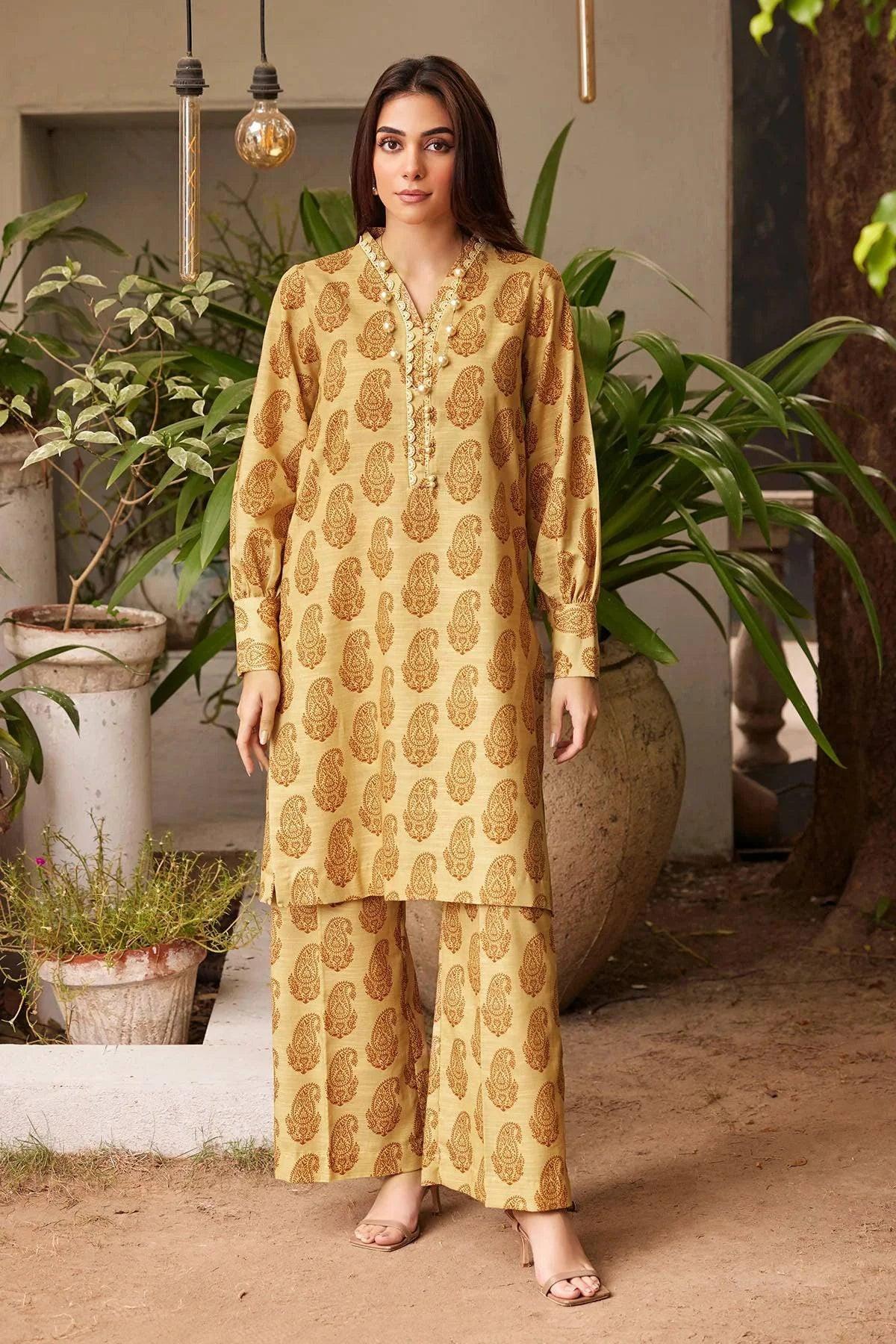 TALIYA 2Pc -Digital Printed Khaddar Dress - LEXZARI