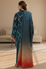 MIHRA 3Pc - Digital Printed Khaddar Dress