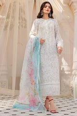 OPHELIA 3Pc- Embroidered Lawn Luxe Pret