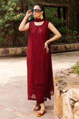 PERWASHA 3Pc - EMBROIDERED LAWN Dress