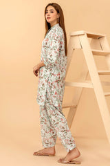 HADIQA 2Pc - Printed Lawn Dress