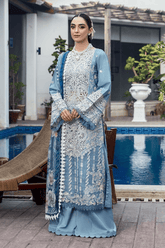 ELAYNE 3Pc - Embroidered Lawn Dress