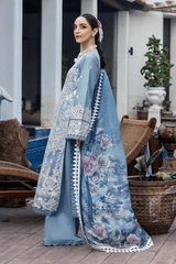 ELAYNE 3Pc - Embroidered Lawn Dress