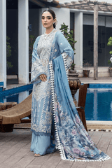 ELAYNE 3Pc - Embroidered Lawn Dress